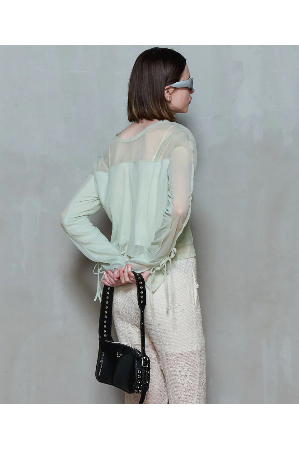 MAISON SPECIAL-Reversible Sheer Cardigan-NOWALL