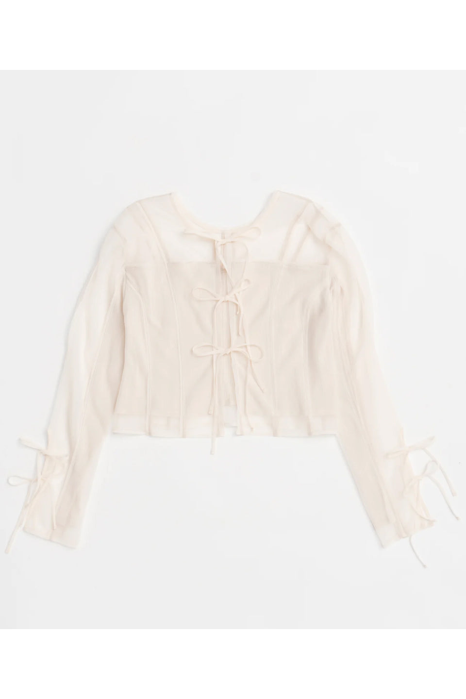 MAISON SPECIAL-Reversible Sheer Cardigan-NOWALL