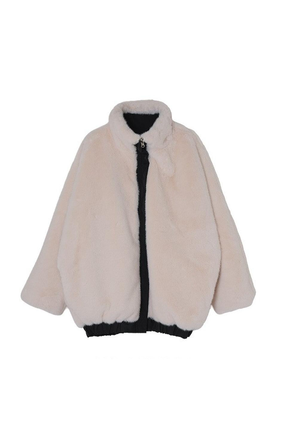 MICALLE MICALLE-Reversible Two-Tone Switch Blouson-NOWALL