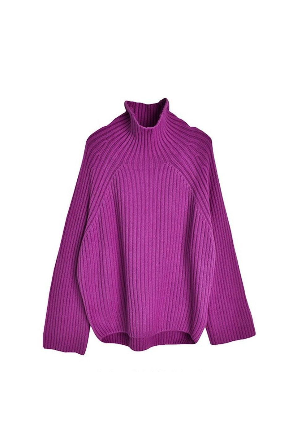MICALLE MICALLE-Rib Knit Sweater-NOWALL
