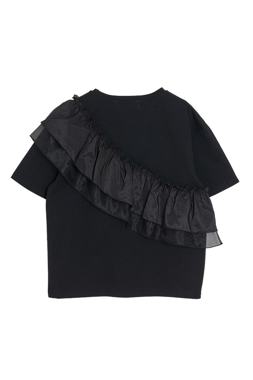 MICALLE MICALLE-Ruffle Shoulder Tee-NOWALL