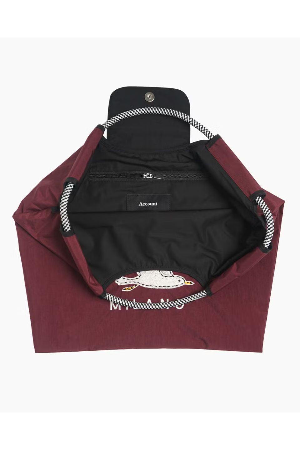MICALLE MICALLE-SEAGUL MOTIF FLAP BAG-NOWALL