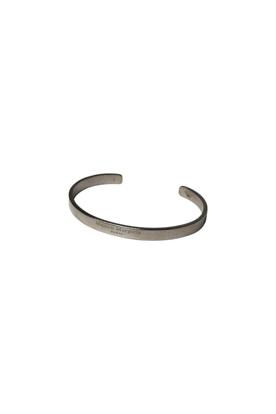 Maison Margiela-SILVER LOGO BANGLE-NOWALL