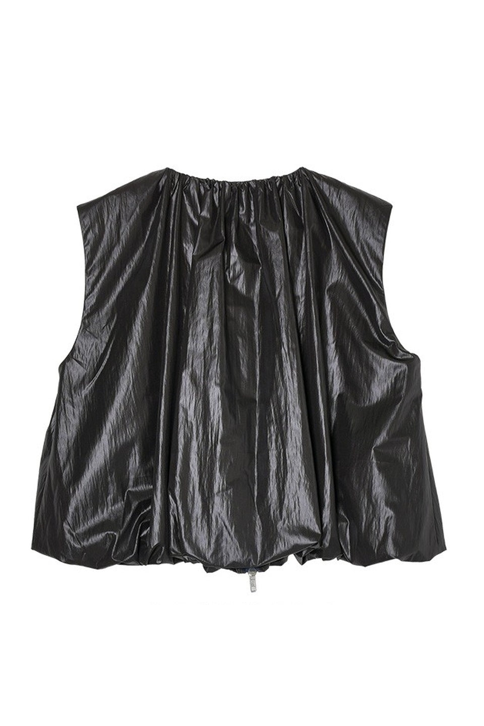 MICALLE MICALLE-Shiny Zip Vest-NOWALL