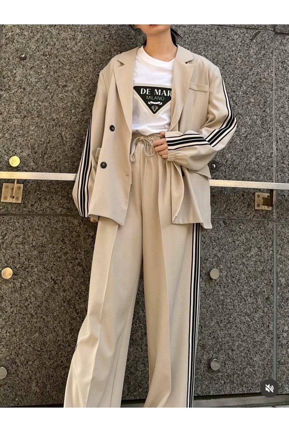 MICALLE MICALLE-Side Line Double Jacket Set Up-NOWALL