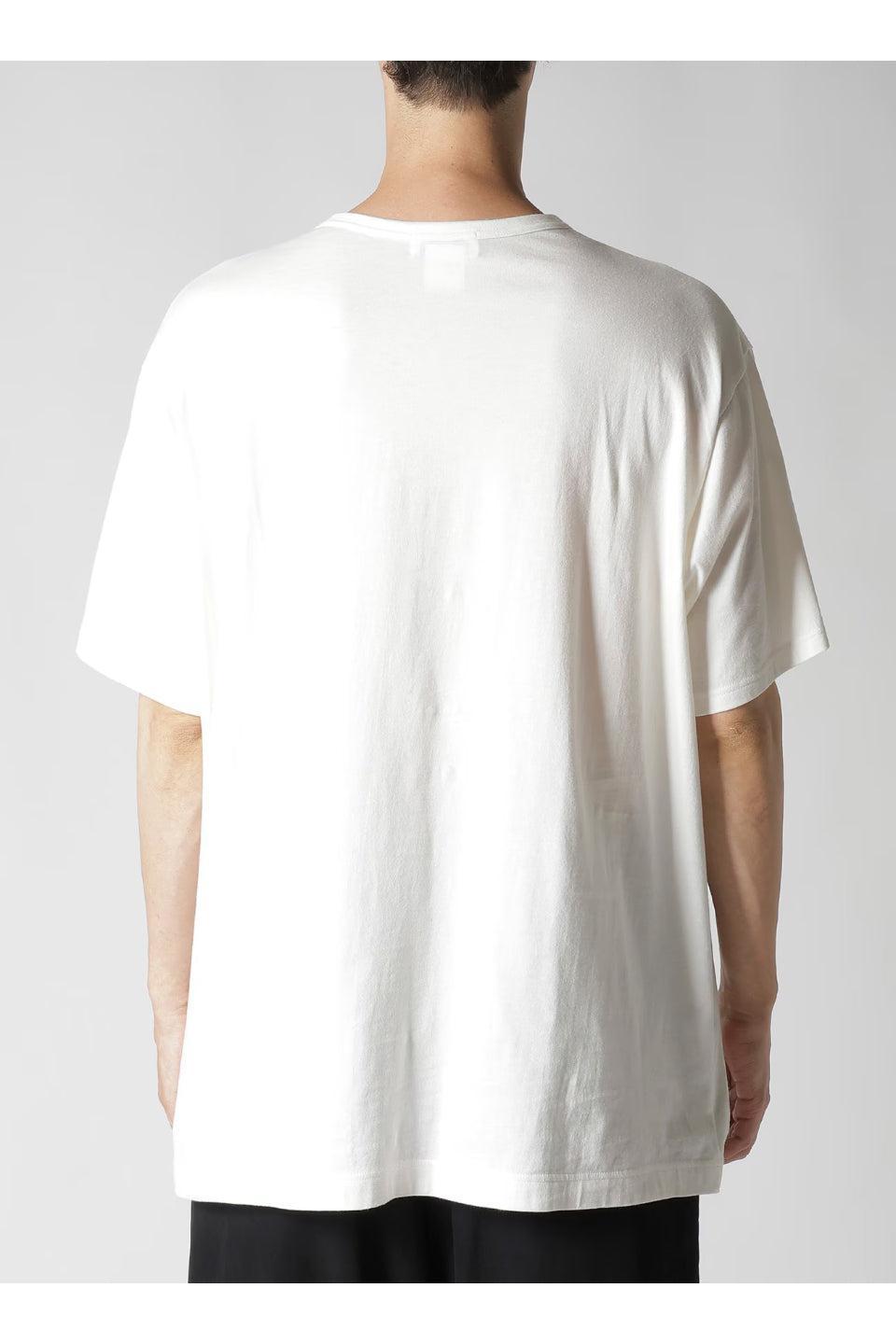 Yohji Yamamoto POUR HOMME-Single Jersey Print Half Sleeve-NOWALL