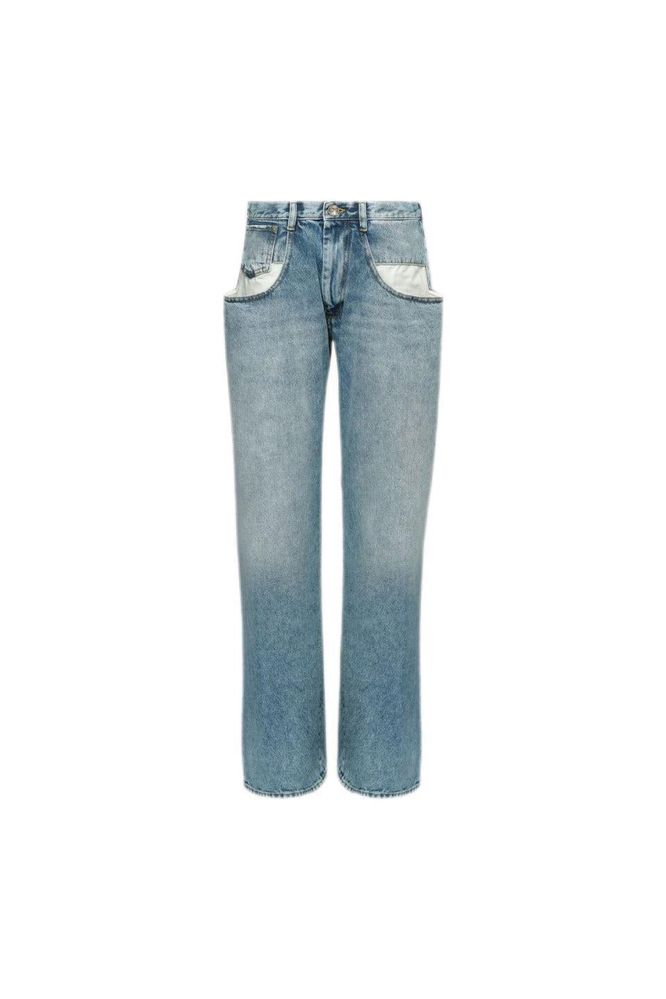 Maison Margiela-Straight Jeans with Contrasting Pockets-NOWALL