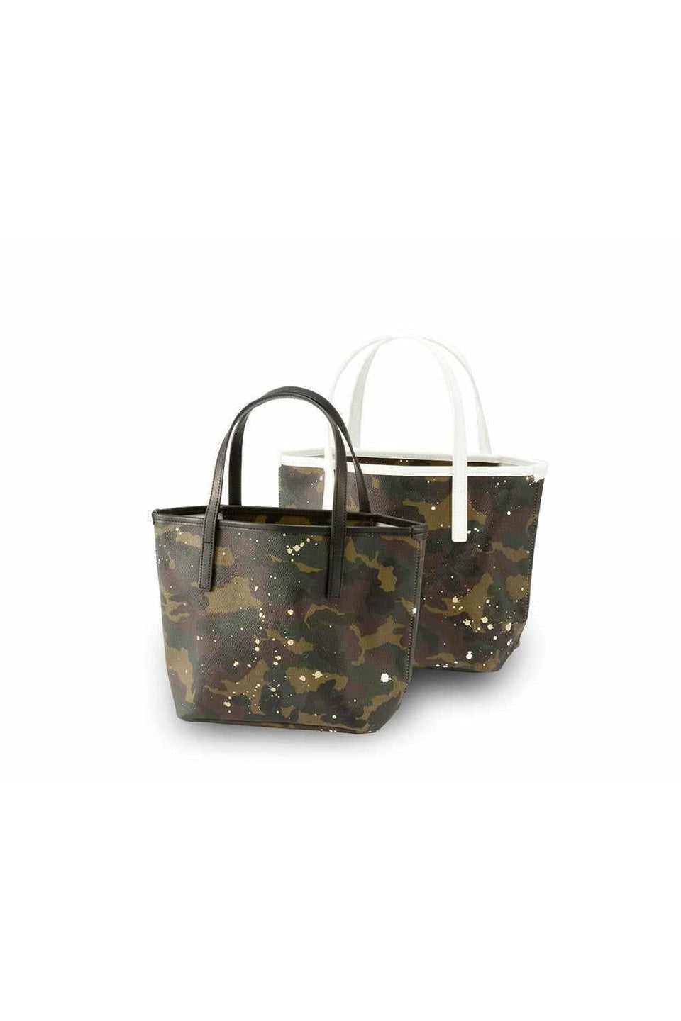 GENTIL BANDIT - TOTE BAG SMALL / KAHKI×WHITE バッグ トートバッグ
