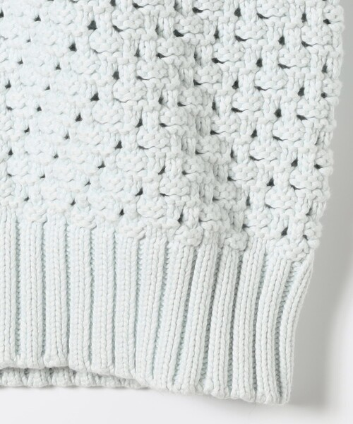 GANNI-Textured Cotton Pointelle Vest-NOWALL