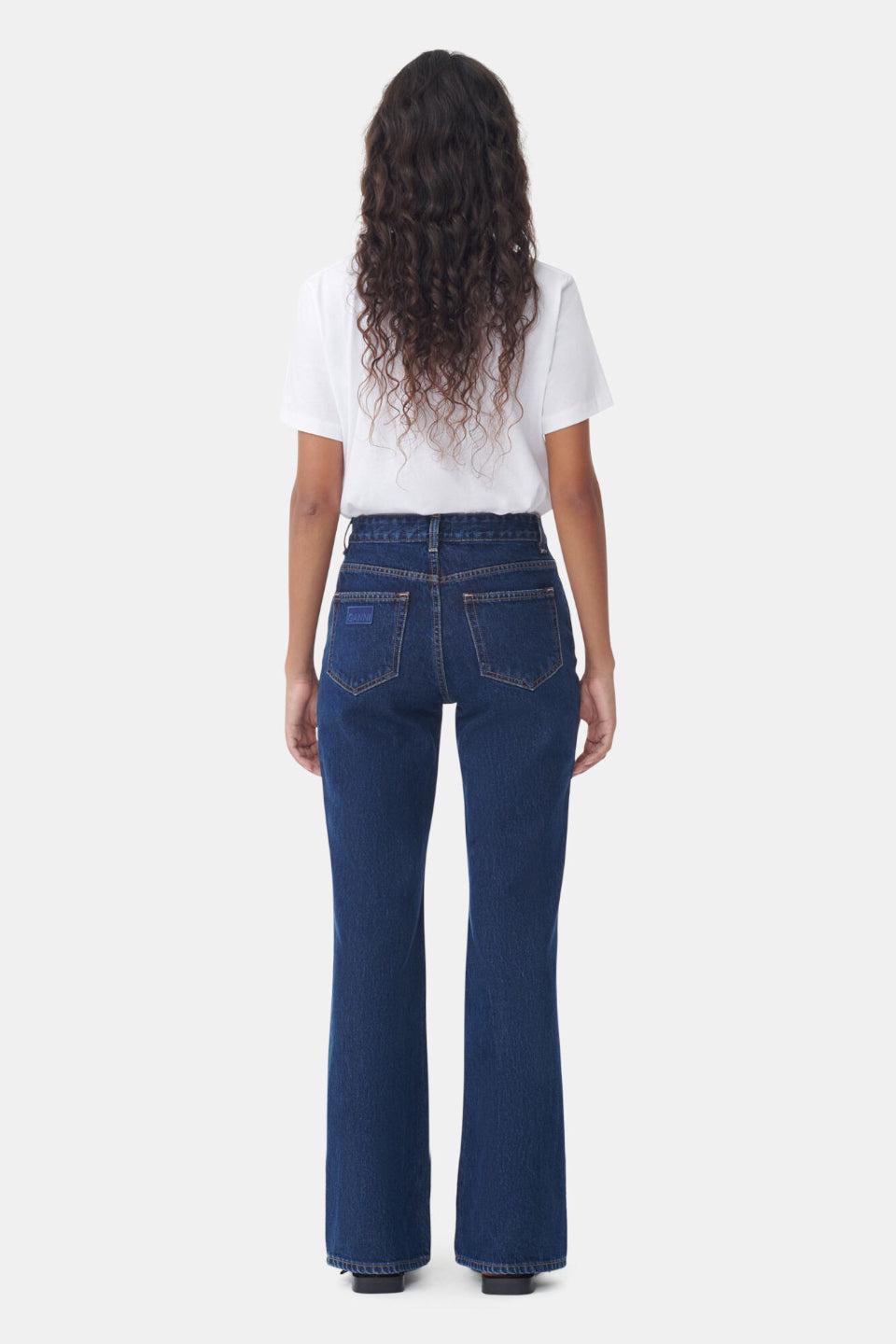 GANNI-Thin Jersey Relaxed O-neck T-shirt-NOWALL