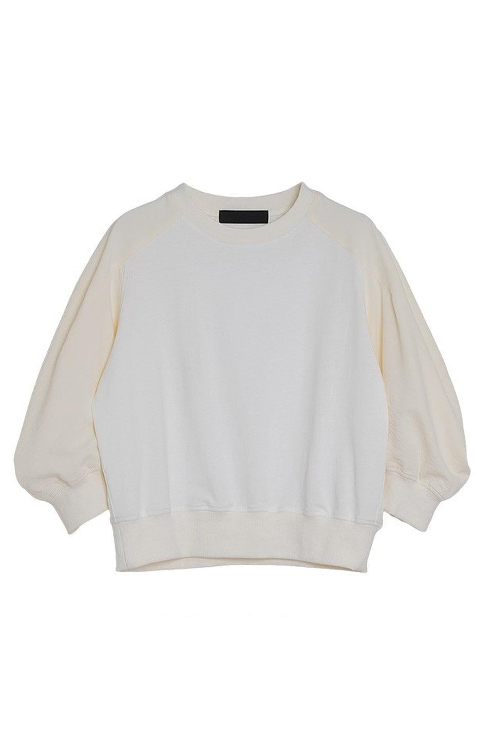 MICALLE MICALLE-Volume Sleeve Sweat Top-NOWALL