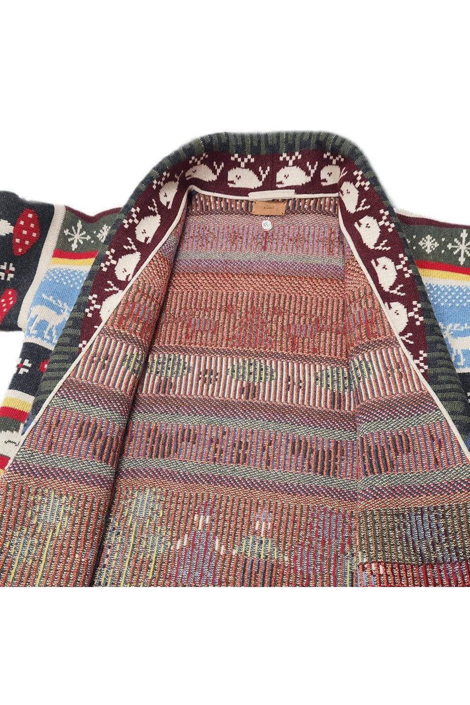 ALANUI-WINTER FRIENDS CARDIGAN-NOWALL