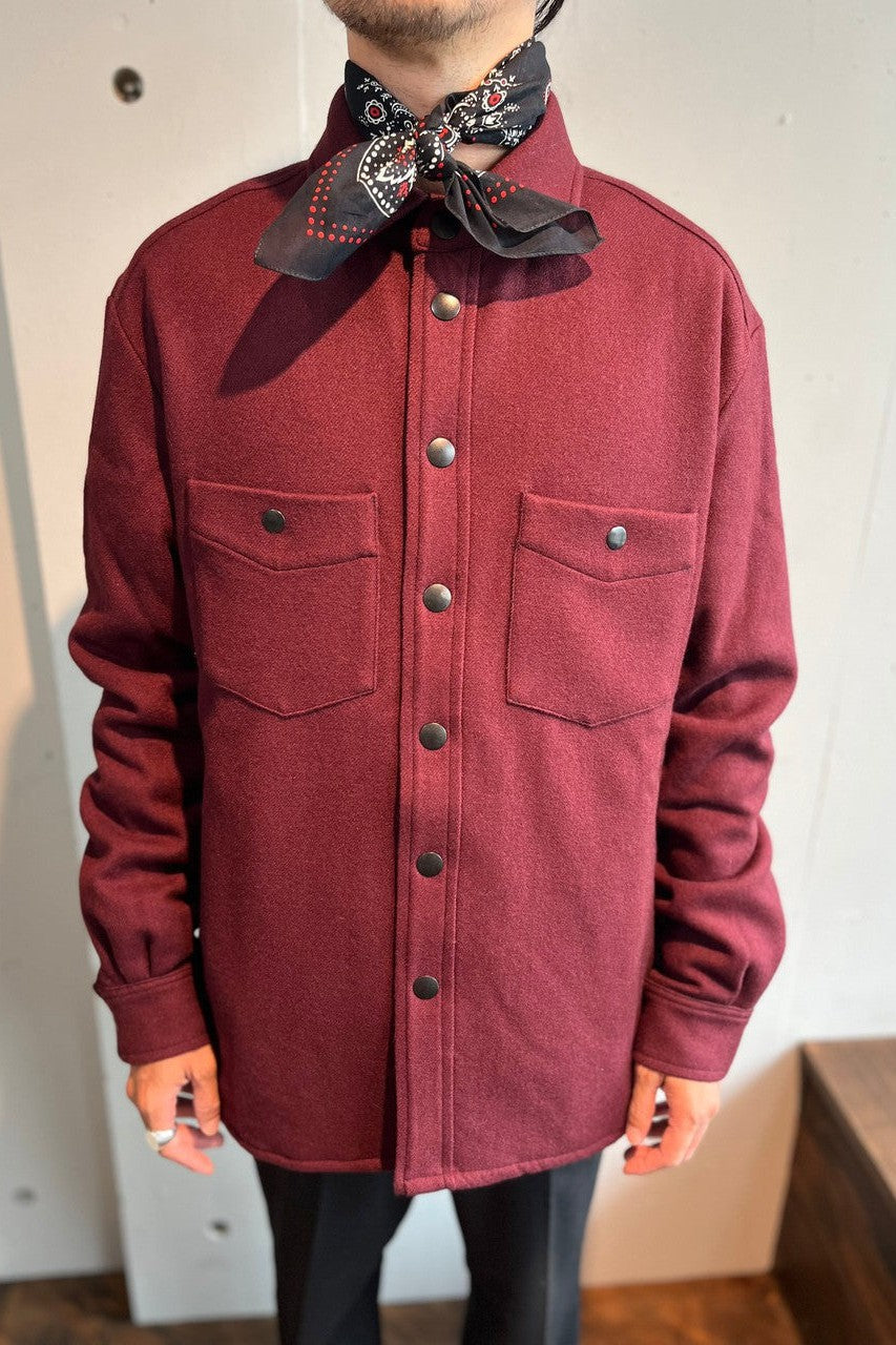 destin-WOOL CASHMERE PADDED SHIRT-NOWALL