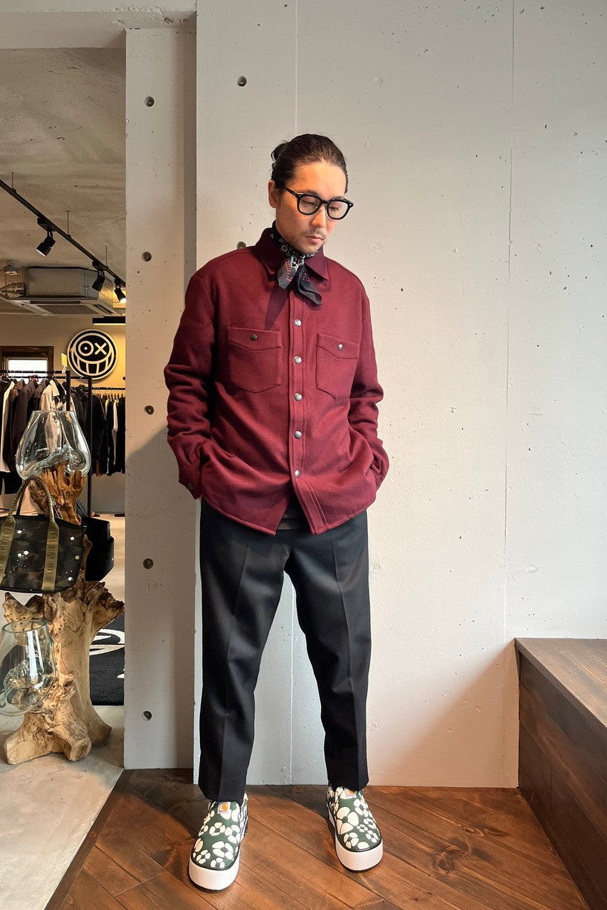 destin-WOOL CASHMERE PADDED SHIRT-NOWALL