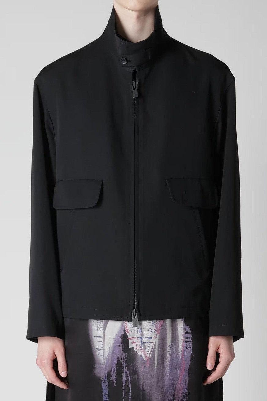 Yohji Yamamoto POUR HOMME-WOOL GABARDINE STANDARD BLOUSON-NOWALL