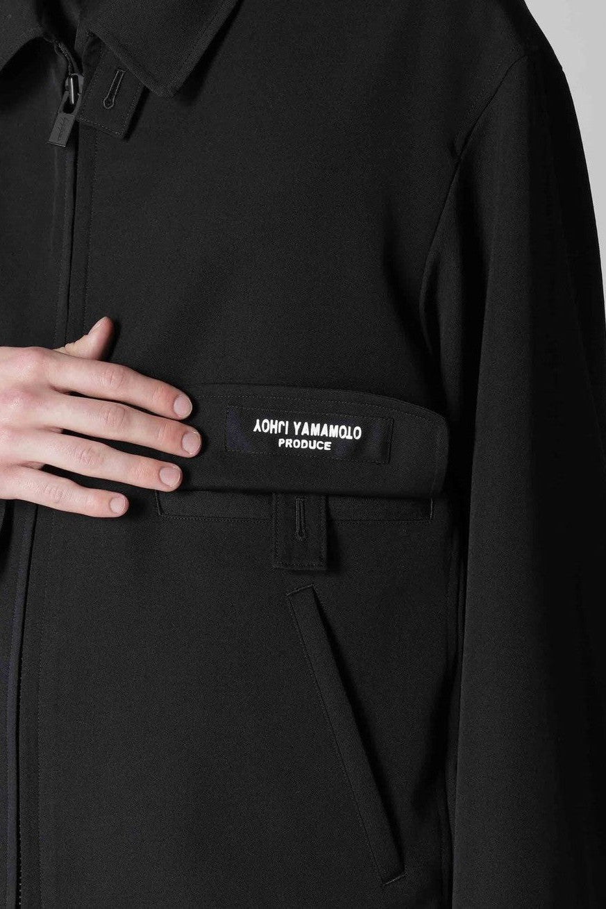 Yohji Yamamoto POUR HOMME-WOOL GABARDINE STANDARD BLOUSON-NOWALL