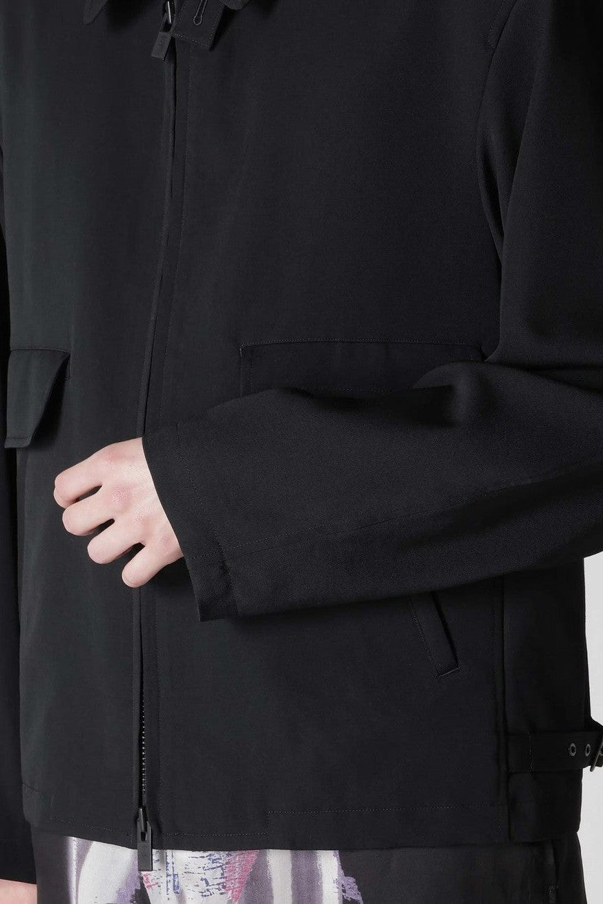 Yohji Yamamoto POUR HOMME-WOOL GABARDINE STANDARD BLOUSON-NOWALL