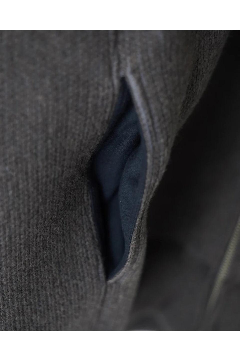 MAYKAM-WOOL SWEAT ZIP HOODIE-NOWALL