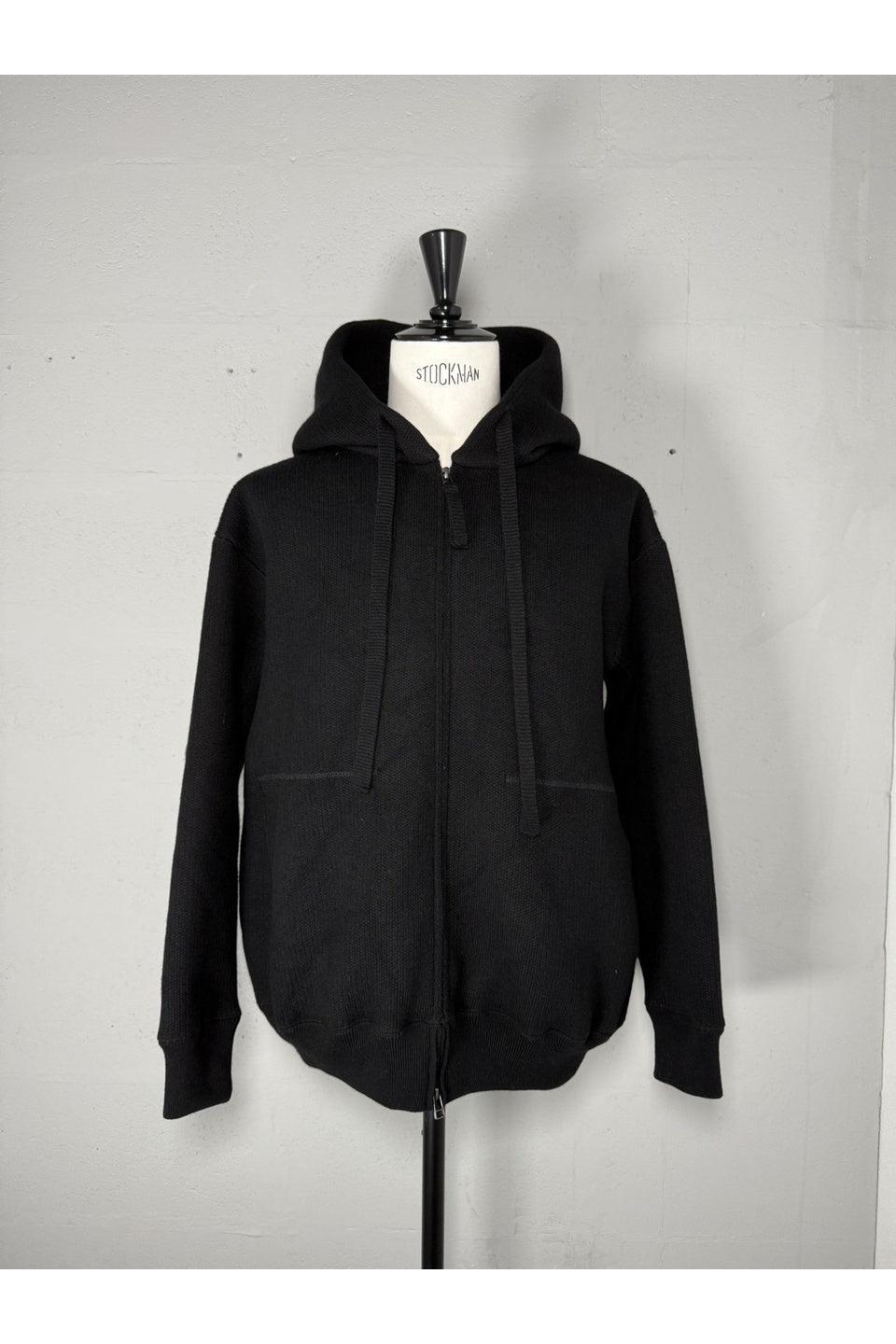 MAYKAM-WOOL SWEAT ZIP HOODIE-NOWALL