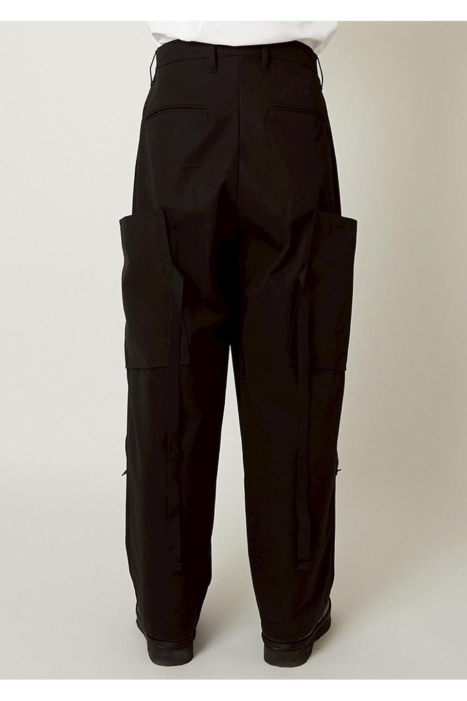ALMOSTBLACK-WOVEN 6POCKET PANTS-NOWALL