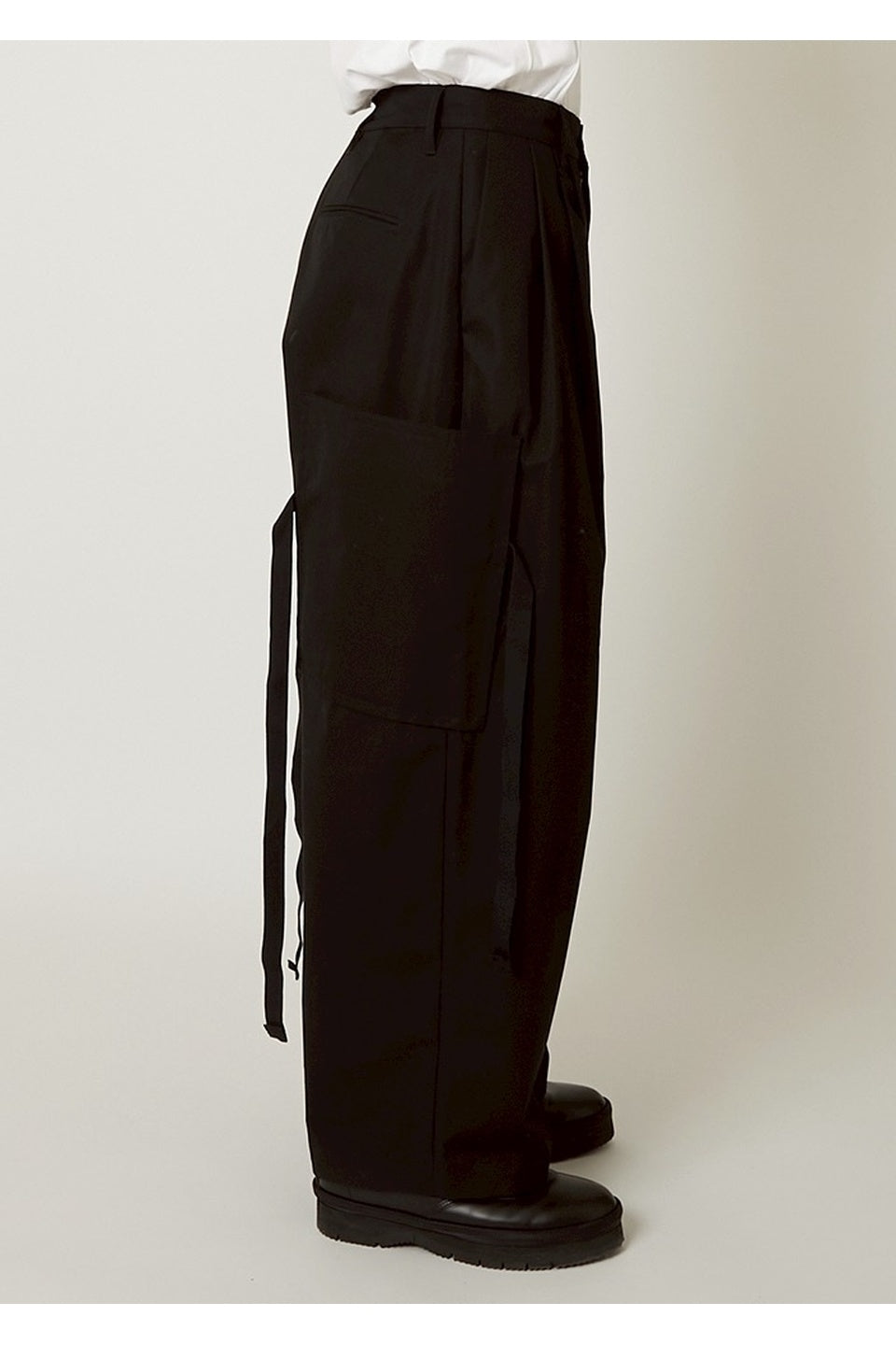 ALMOSTBLACK-WOVEN 6POCKET PANTS-NOWALL