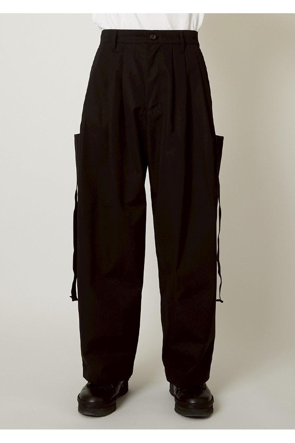 ALMOSTBLACK-WOVEN 6POCKET PANTS-NOWALL