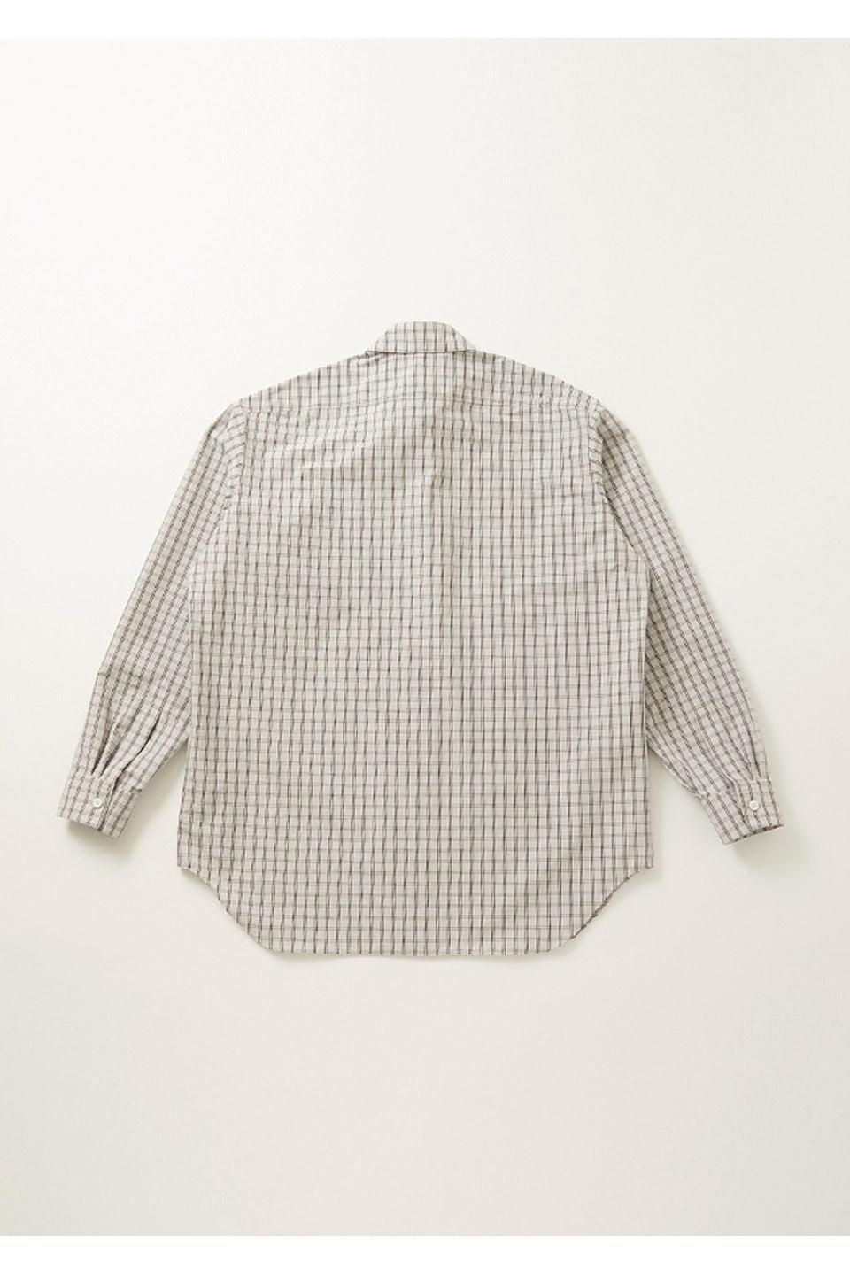 ALMOSTBLACK-WVN CODE EMBROID DR SHIRT-NOWALL