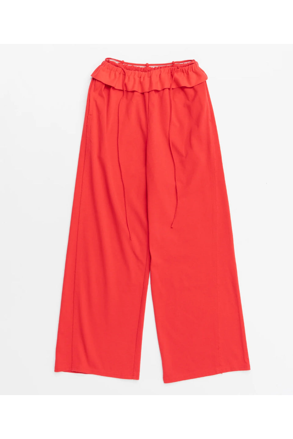 MAISON SPECIAL-Waist Ruffle Sweatpants-NOWALL