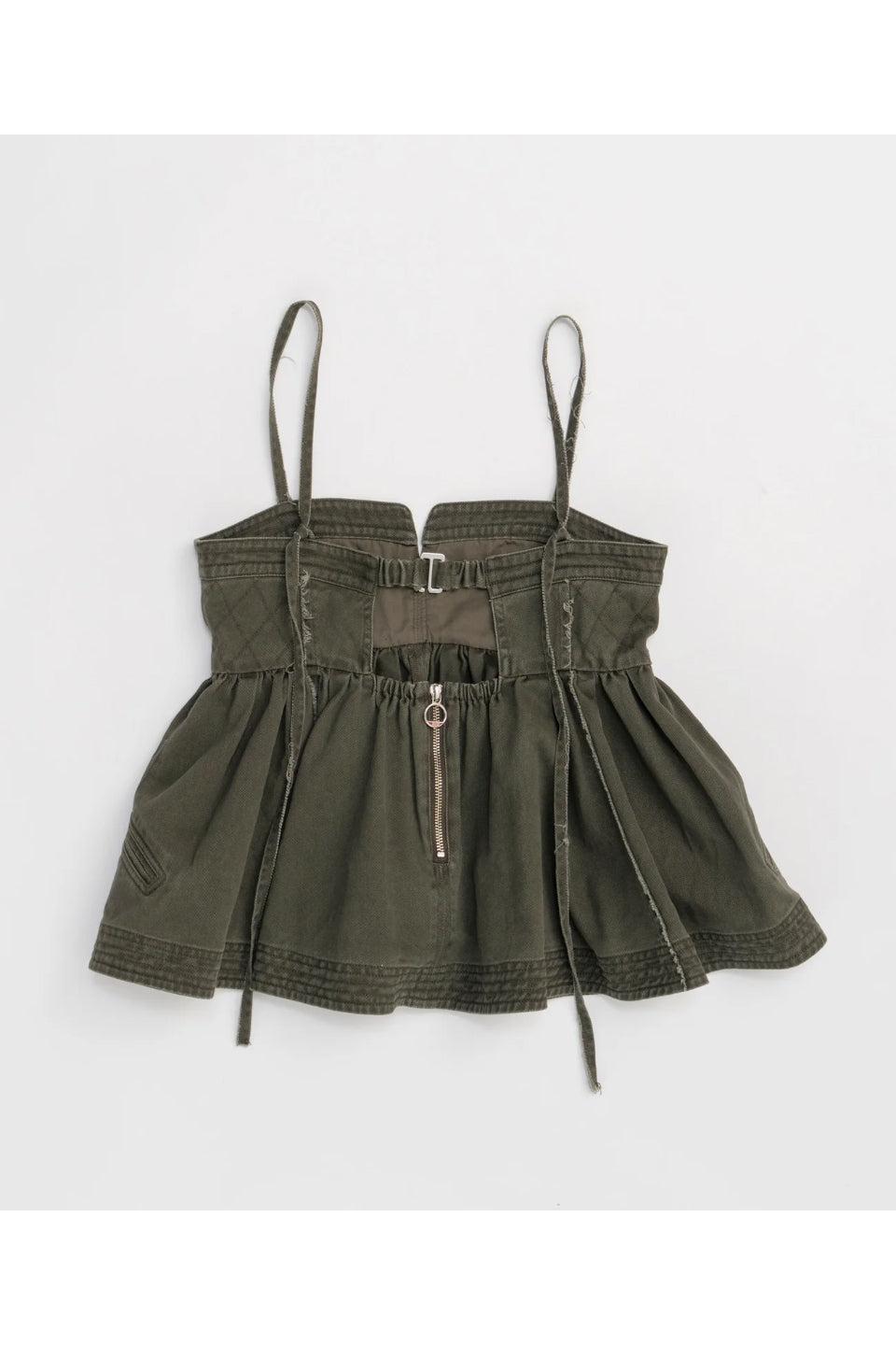 MAISON SPECIAL-Washed Peplum Tops-NOWALL