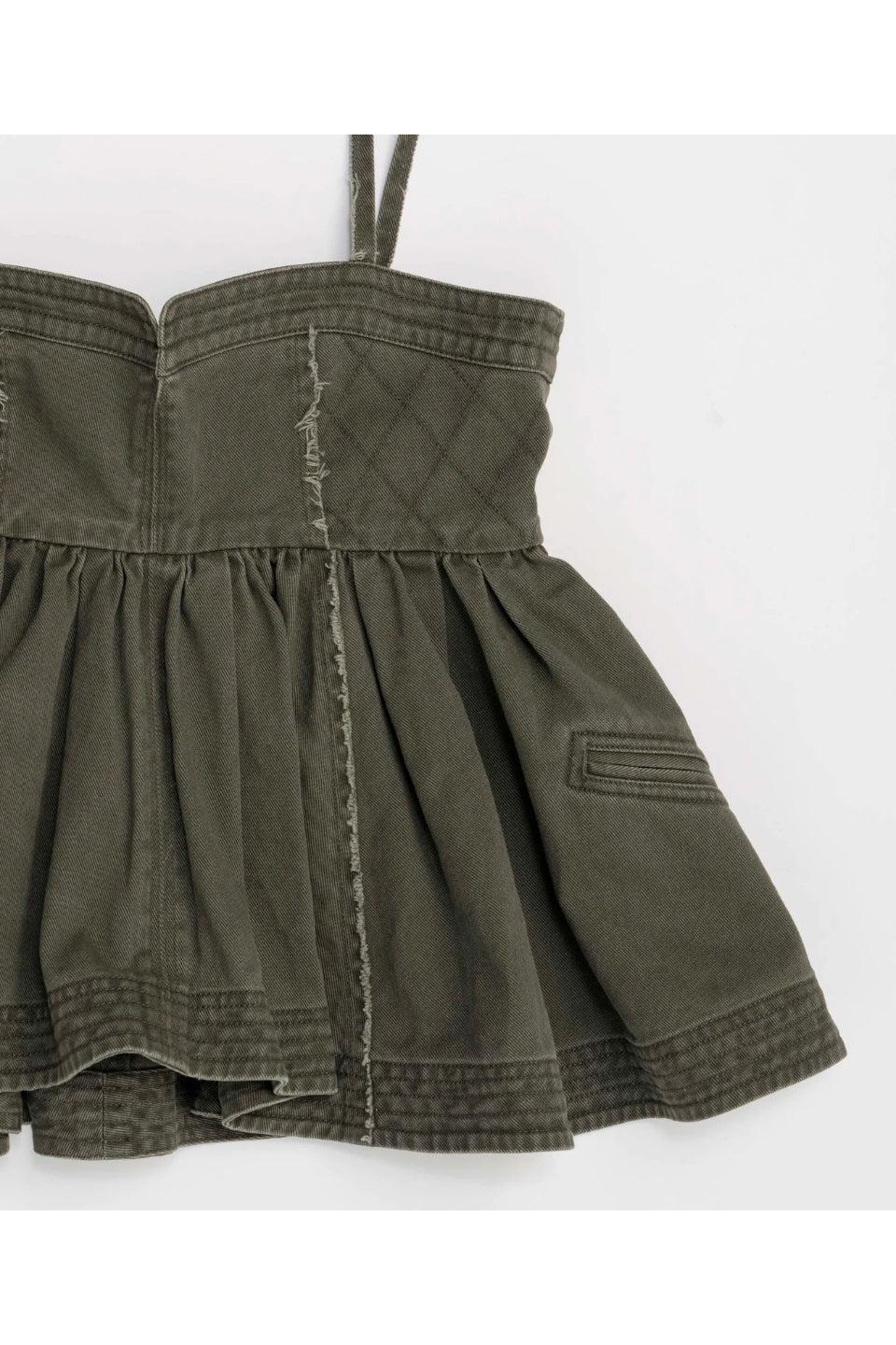 MAISON SPECIAL-Washed Peplum Tops-NOWALL