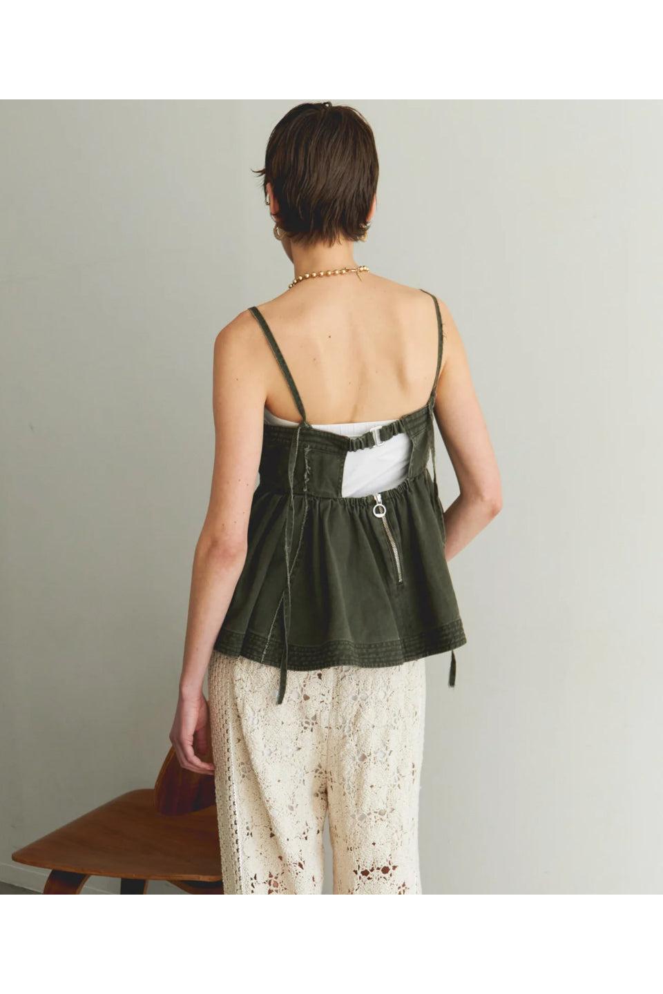 MAISON SPECIAL-Washed Peplum Tops-NOWALL