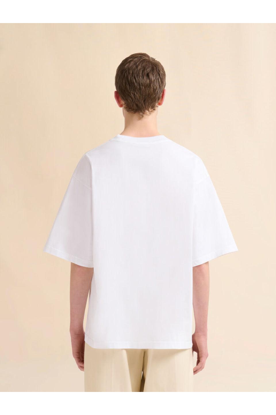 MARNI-White Cotton T-shirt MARNI Collage Print-NOWALL