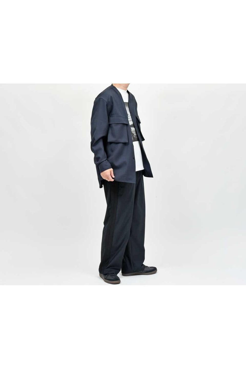 MARNI-Wool Tropical No Collor Shirts-NOWALL