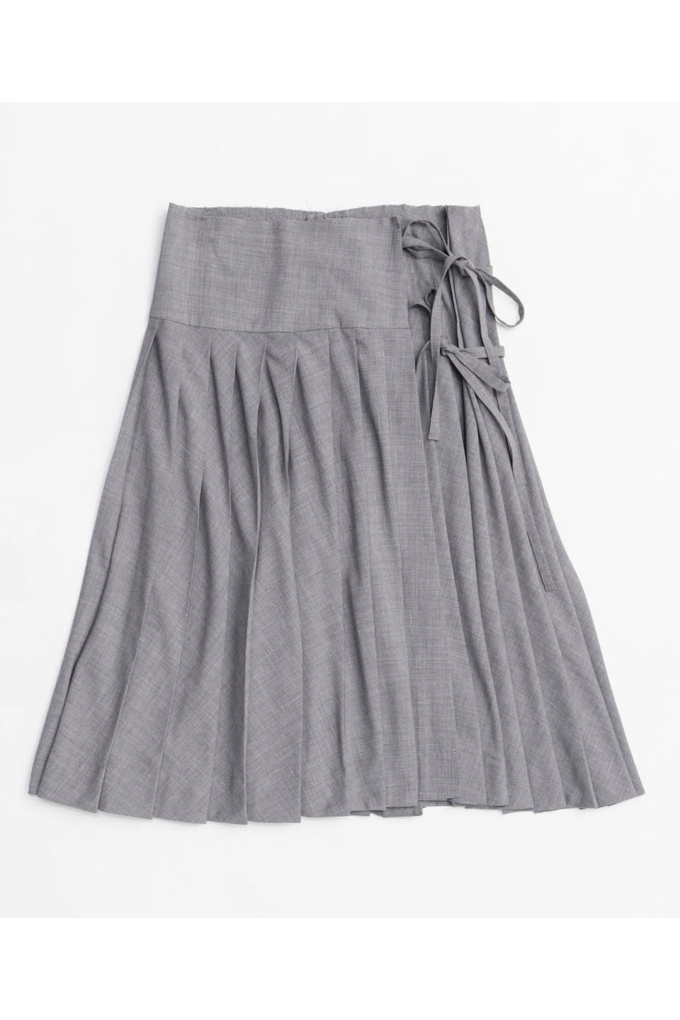 MAISON SPECIAL-Wrap Pleated Skirt-NOWALL