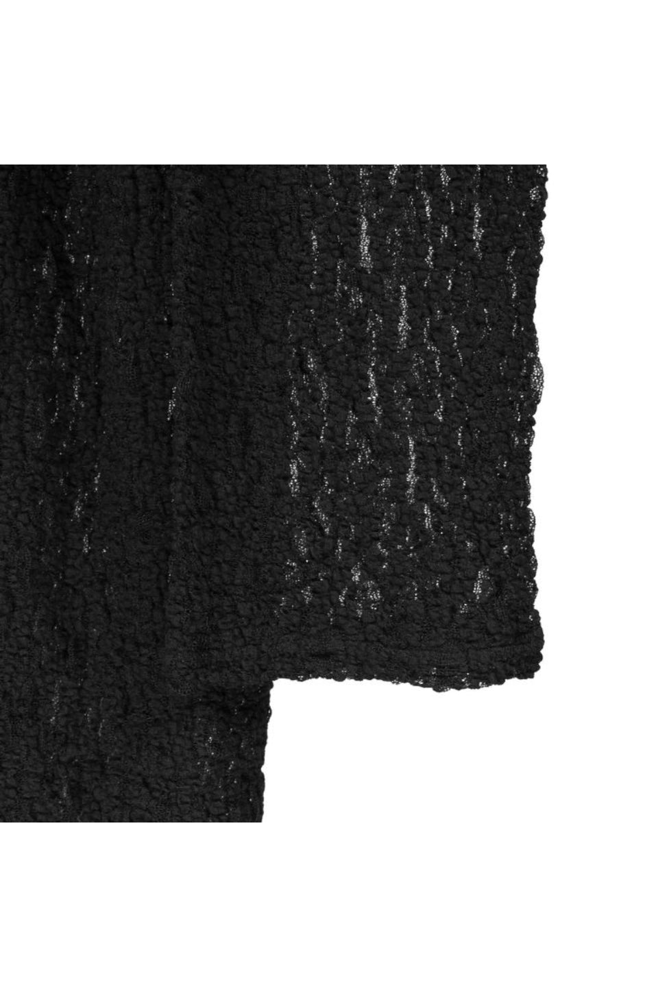 Yohji Yamamoto POUR HOMME-Wrinkle Flower Shipping Asymmetric Hem Cardigan-NOWALL