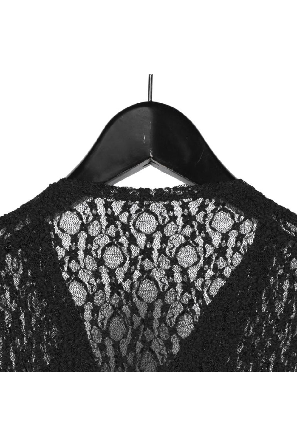 Yohji Yamamoto POUR HOMME-Wrinkle Flower Shipping Asymmetric Hem Cardigan-NOWALL