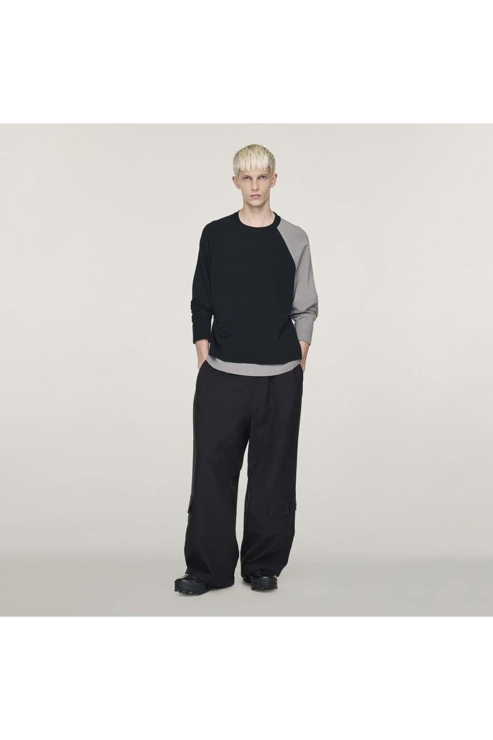 Y-3-Y-3 LOGO KNIT CREW-NOWALL