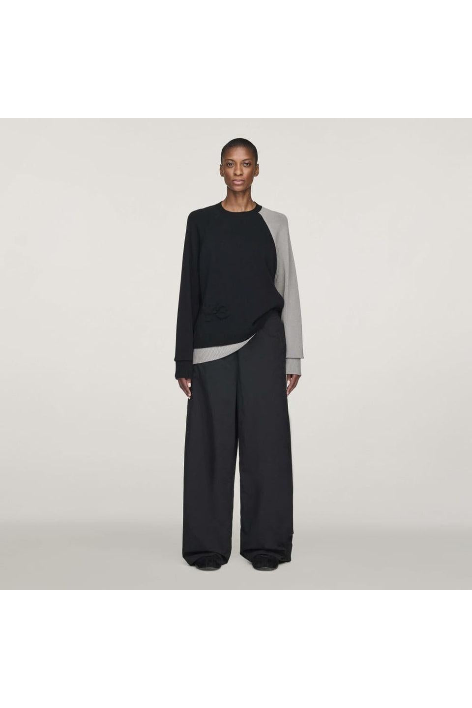 Y-3-Y-3 LOGO KNIT CREW-NOWALL