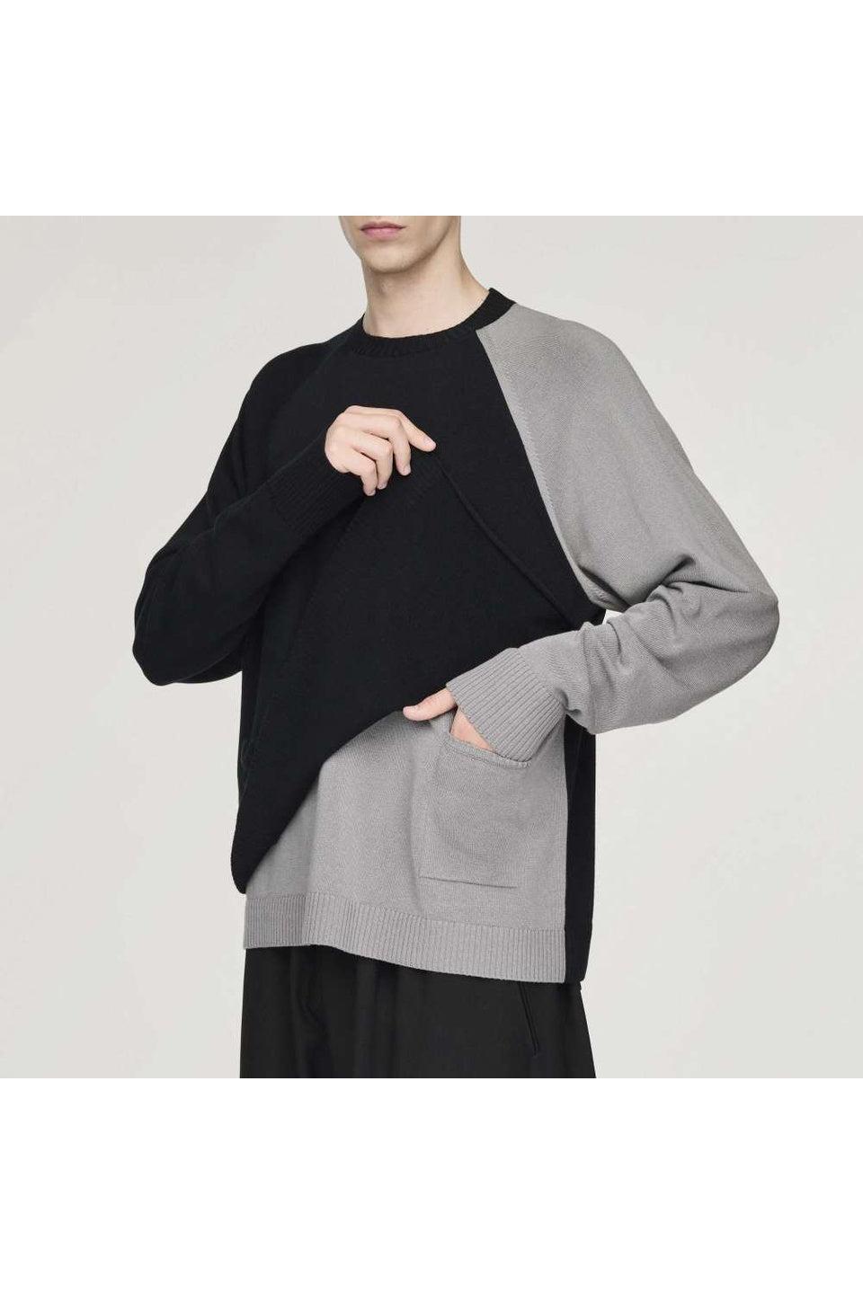Y-3-Y-3 LOGO KNIT CREW-NOWALL