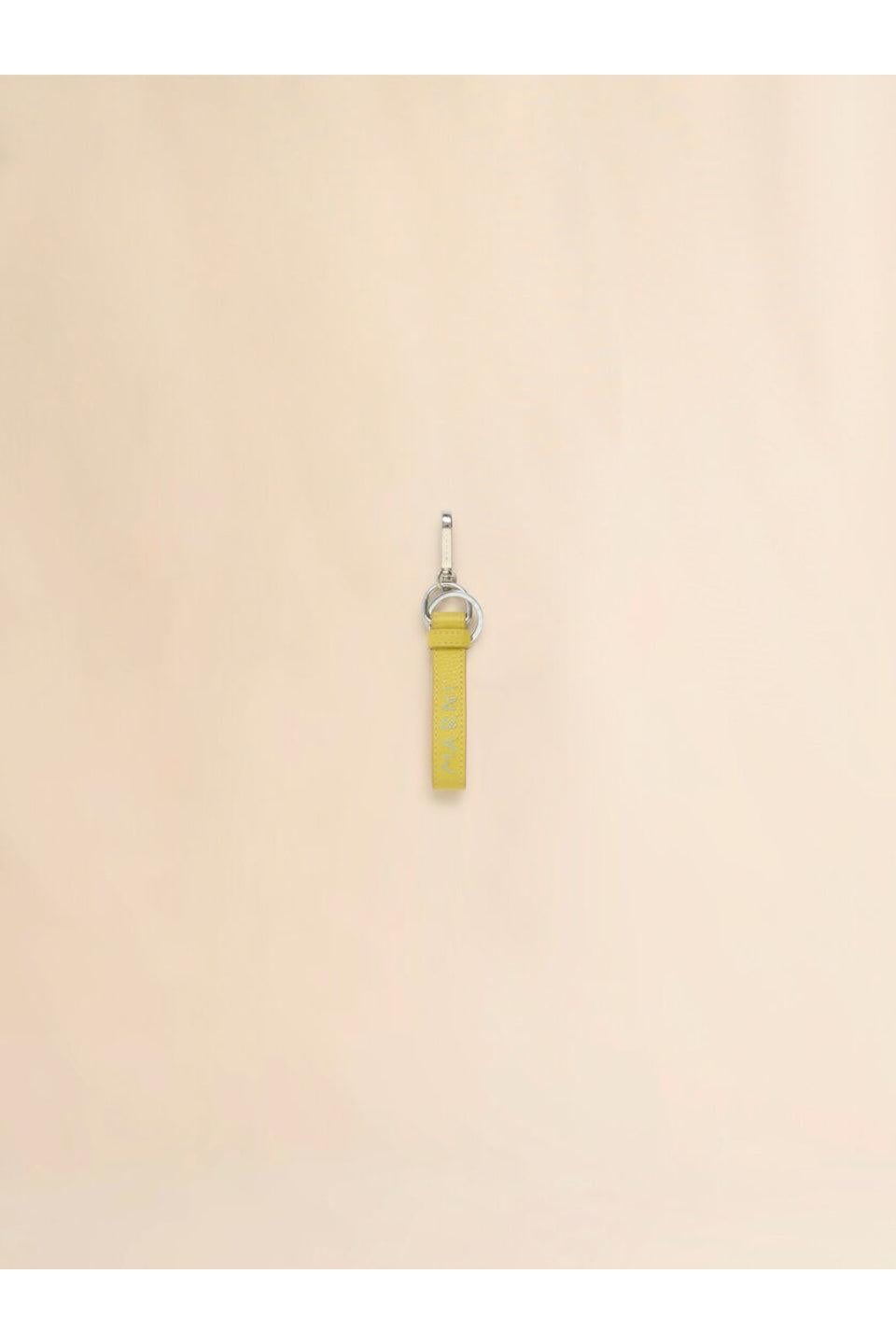 MARNI-Yellow Leather Key Ring-NOWALL