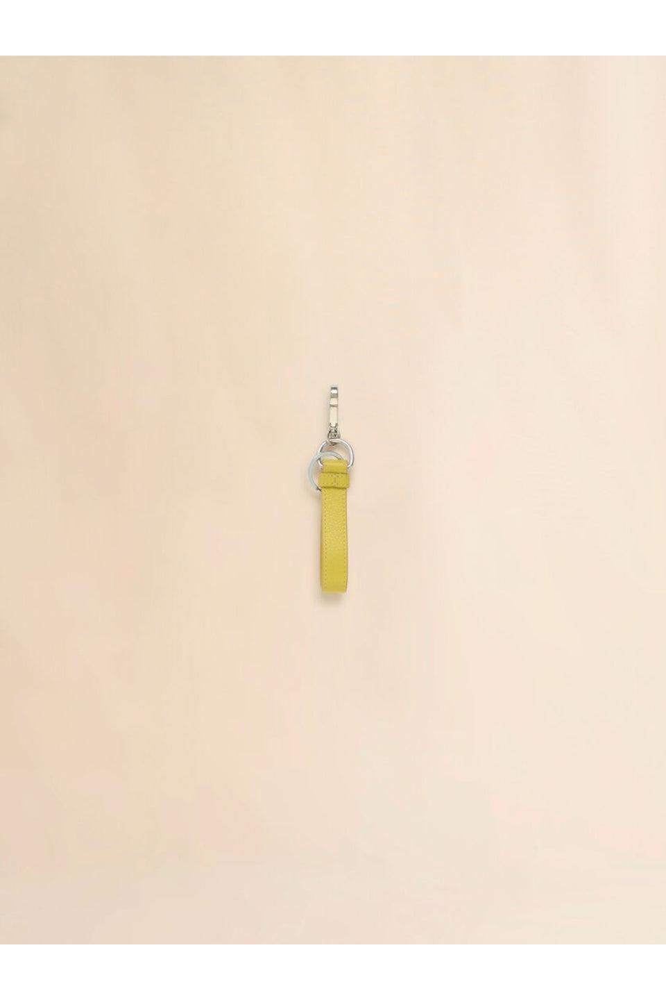 MARNI-Yellow Leather Key Ring-NOWALL