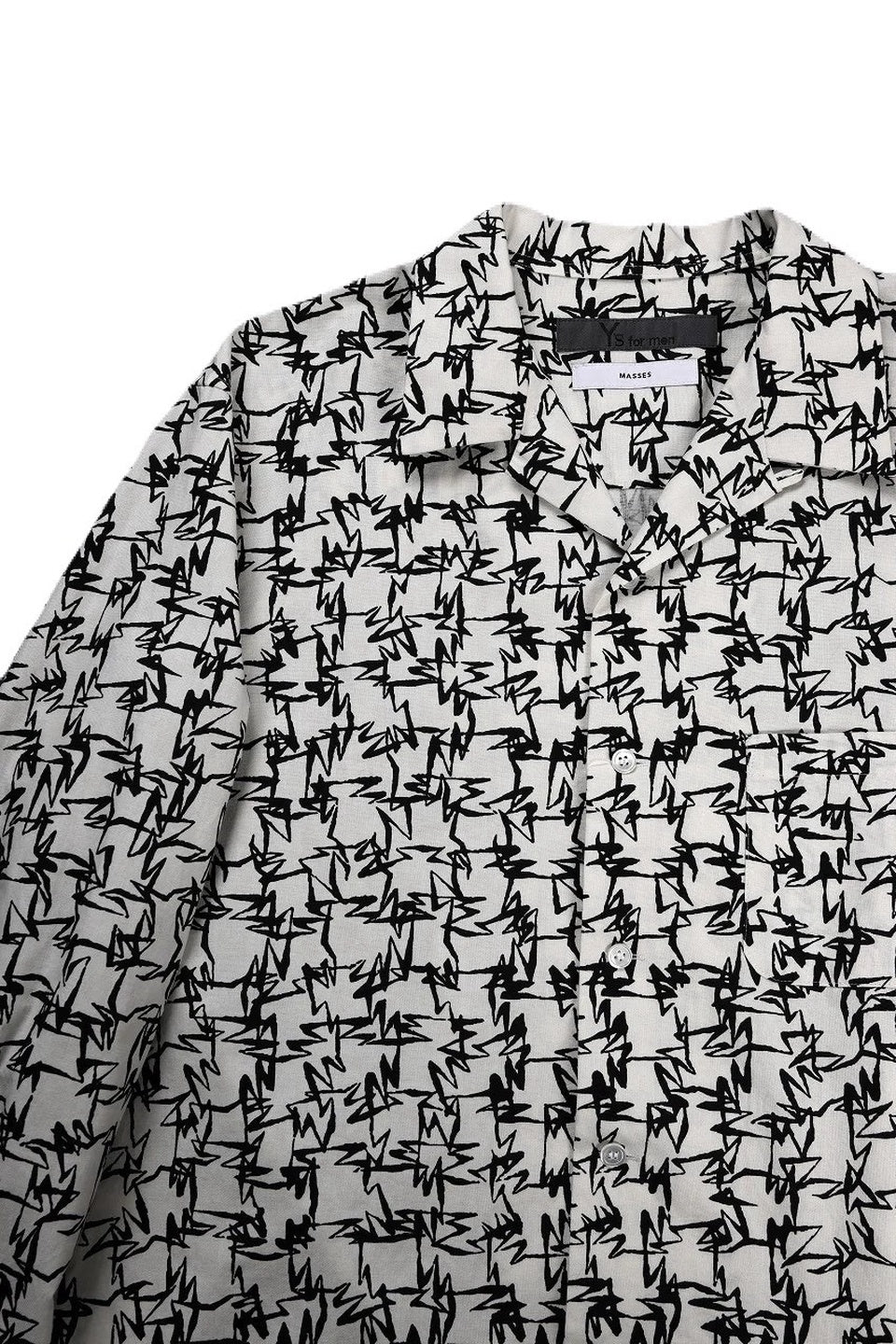 Y's for men-Y's for men x MASSES OPEN COLLAR SHIRT-NOWALL