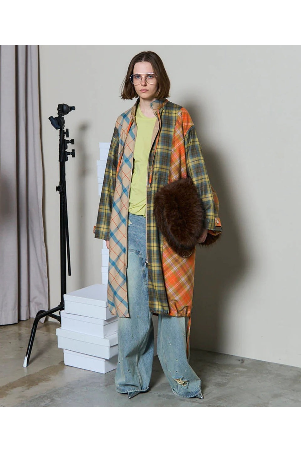 MAISON SPECIAL-【予約商品】Plaid Mods Coat-NOWALL