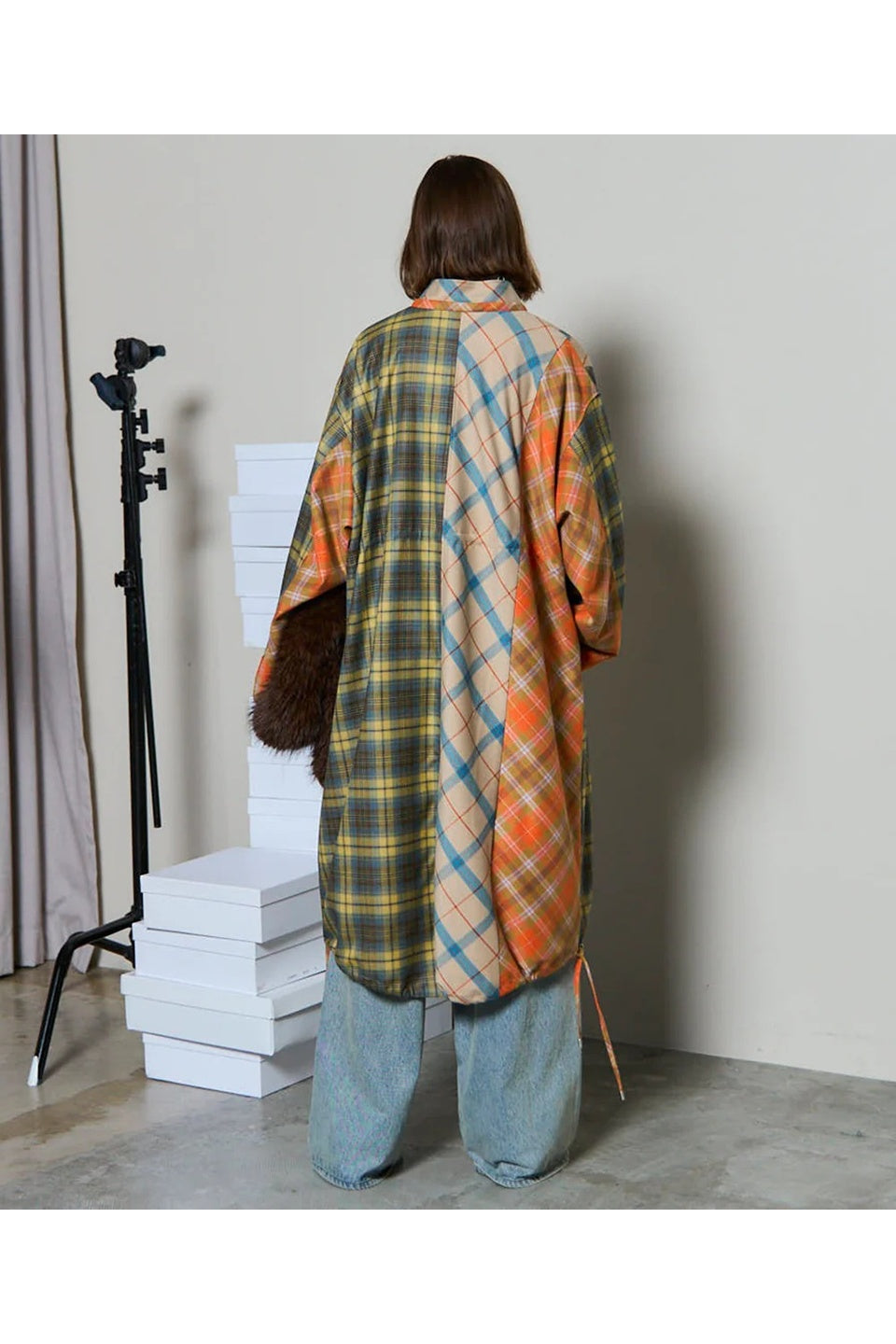 MAISON SPECIAL-【予約商品】Plaid Mods Coat-NOWALL