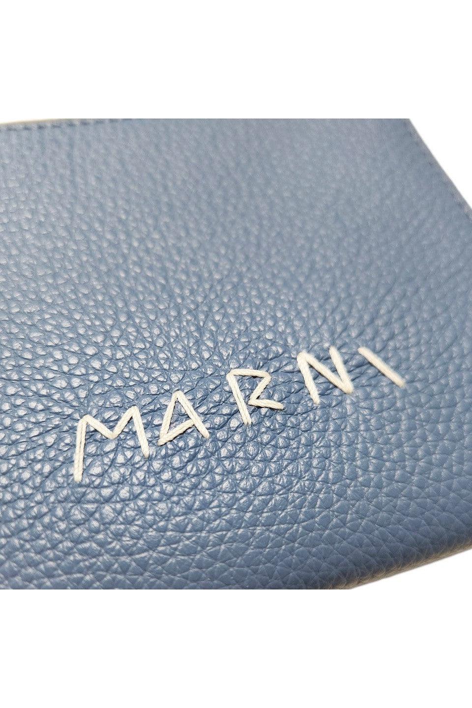 MARNI-ZIP ROUND WALLET/LEATHER MINI WALLET-NOWALL