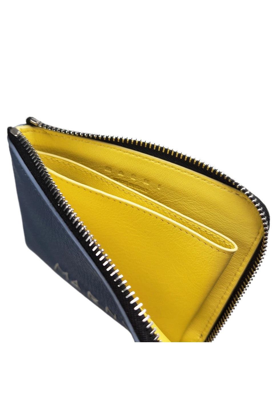 MARNI-ZIP ROUND WALLET/LEATHER MINI WALLET-NOWALL