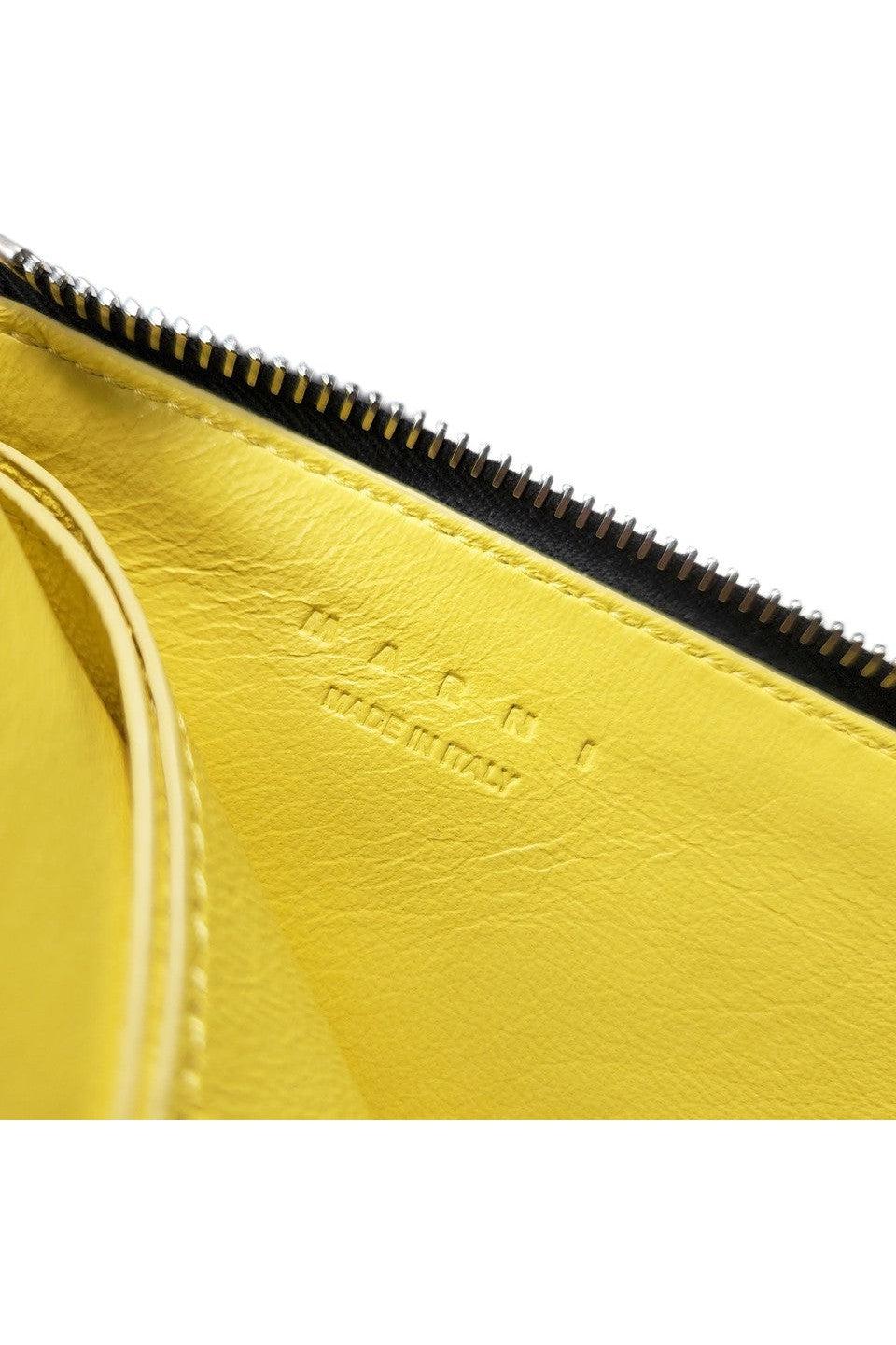 MARNI-ZIP ROUND WALLET/LEATHER MINI WALLET-NOWALL