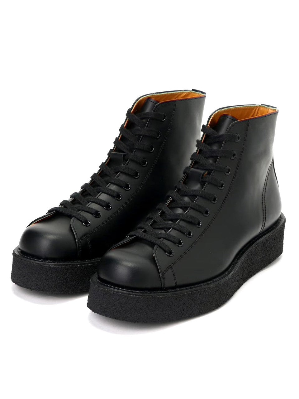 Yohji Yamamoto POUR HOMME-MATTE GLASS LEATHER ANKLE BOOTS-NOWALL