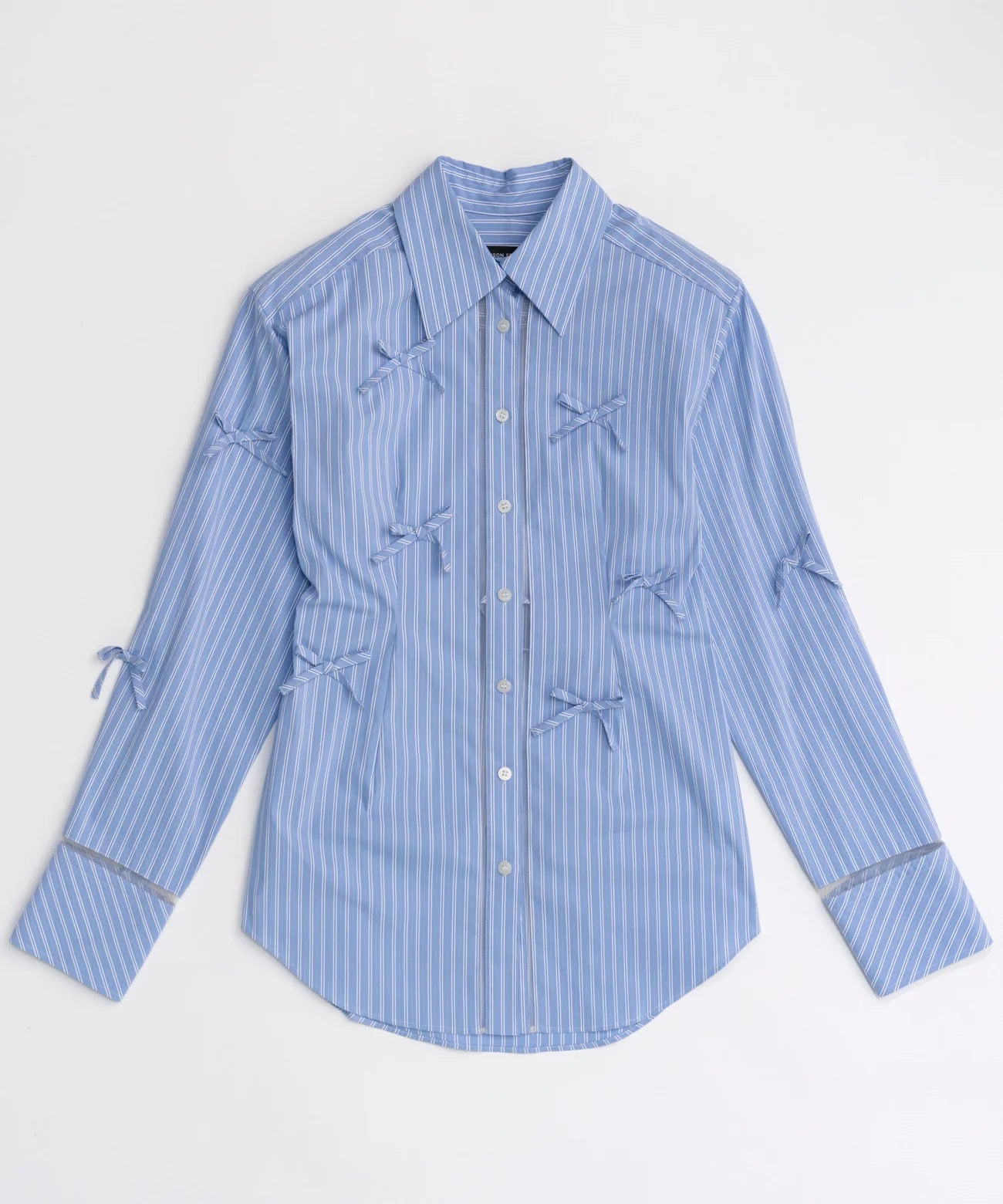 MAISON SPECIAL-Many Ribbon Narrow Shirt-NOWALL