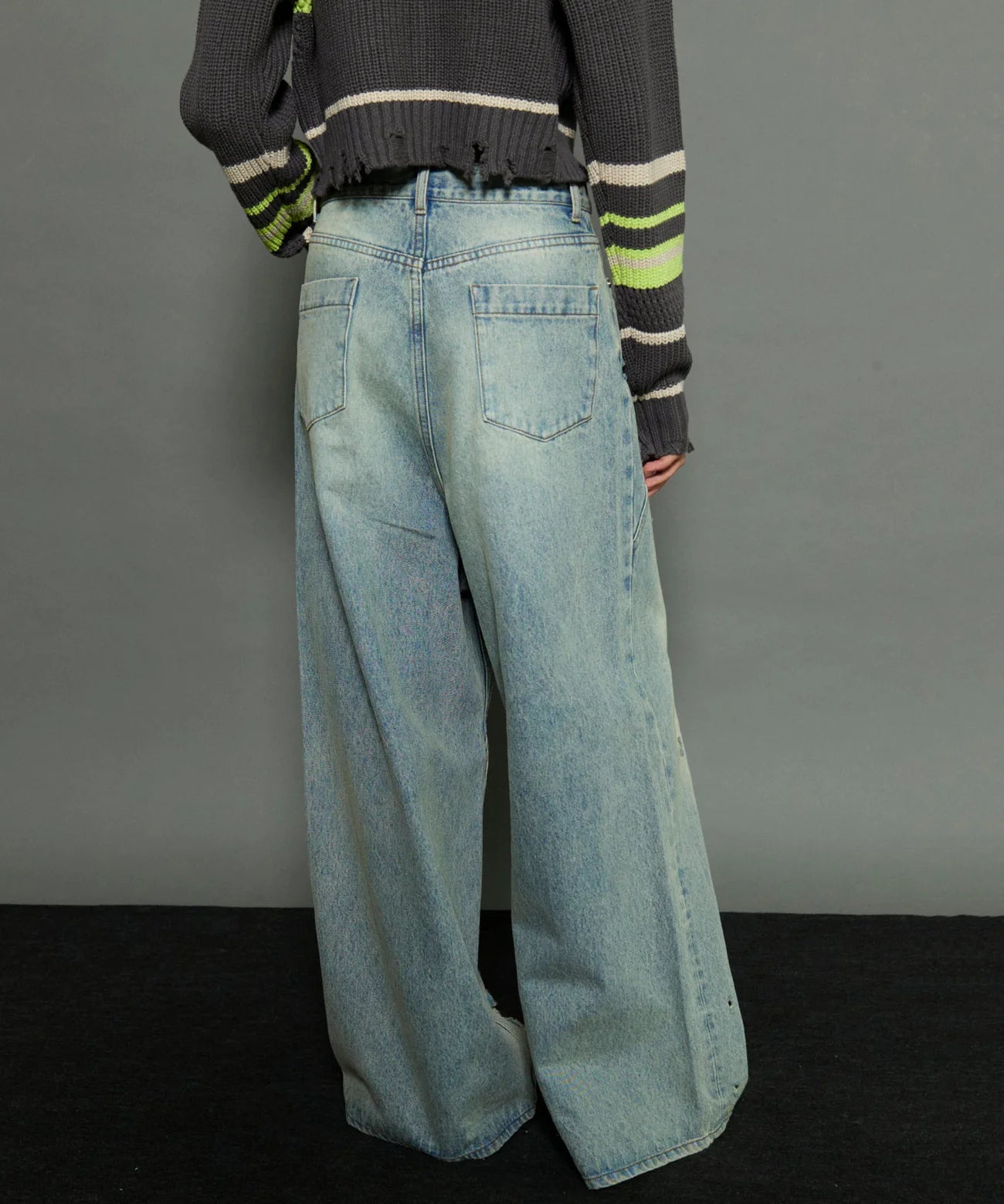 MAISON SPECIAL-Baggy Denim Pants-NOWALL